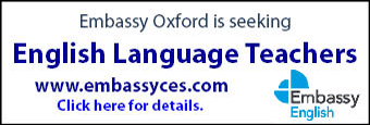 Embassy Oxford seeks English Language Teachers