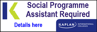 Kaplan International Colleges seek Social Programme Assistant Required  for busy Summer period