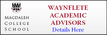 Magdalen College School seek Waynflete Academic Advisors. Closing date: 3rd June.