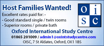 Oxford International Studies Centre seeks host families Oxford International Studies Centre seeks host families