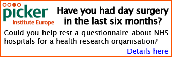 Have you had Day Surgery in the last 6 months at an NHS hospital? Could you help test a questionnaire?