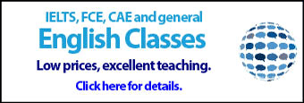Target Language offers IELTS, FCE, CAE and general English classes.