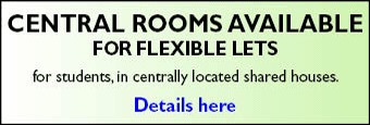 Central rooms available for short student lets.