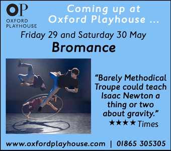 Oxford Playhouse presents Bromance Fri 29 & Sat 30 May 2015