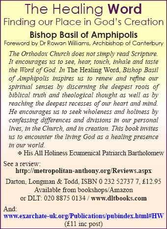 Daily Info, Oxford: The Healing Word by Bishop Basil of Amphipolis