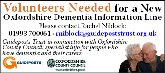 Volunteers wanted for new Oxfordhire dementia info line