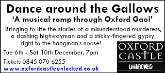 Dance Around The Gallows - A musical romp through Oxford Gaol, Tue 6 - Sat 10 December, Oxford Castle Unlocked