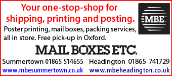 Big or small we ship or store it all. Mail Boxes Etc has branches in Summertown and Headington. Big or small we ship or store it all. Mail Boxes Etc has branches in Summertown and Headington.