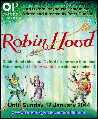 Robin Hood comes to the Playhouse with all his merry men (and women). 29 Nov - 12 Jan. It Sher-wood be a shame to miss it!