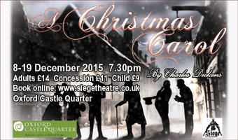Siege Theatre present A Christmas Carol in the Oxford Castle Courtyard. 8th - 19th December