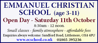 Daily Info, Oxford Events: Emmanuel Christian School Open Day
