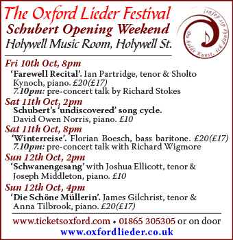 Daily Info, Oxford: Oxford Lieder Festival 2008