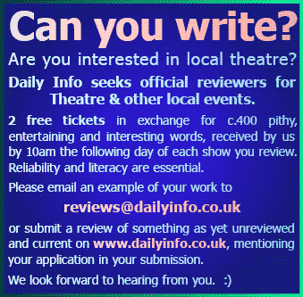 Daily Info, Oxford seeks good writers interested in theatre