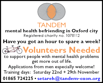 Daily Info, Oxford: Tandem mental health befriending
