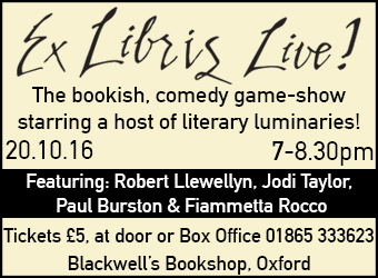 Ex Libris Live! - The bookish comedy gameshow, 20 October at Blackwells Bookshop