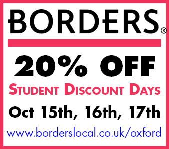 Daily Info, Oxford Discounts: 20% off at Borders Bookshop