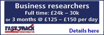 Fast Track seek Business researchers