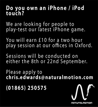 Do you have an iPhone? Volunteers needed to test a new game.