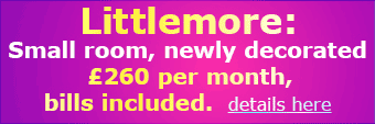 Small room to let, Littlemore area