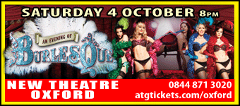 An Evening of Burlesque, New Theatre Oxford, Saturday 4th October