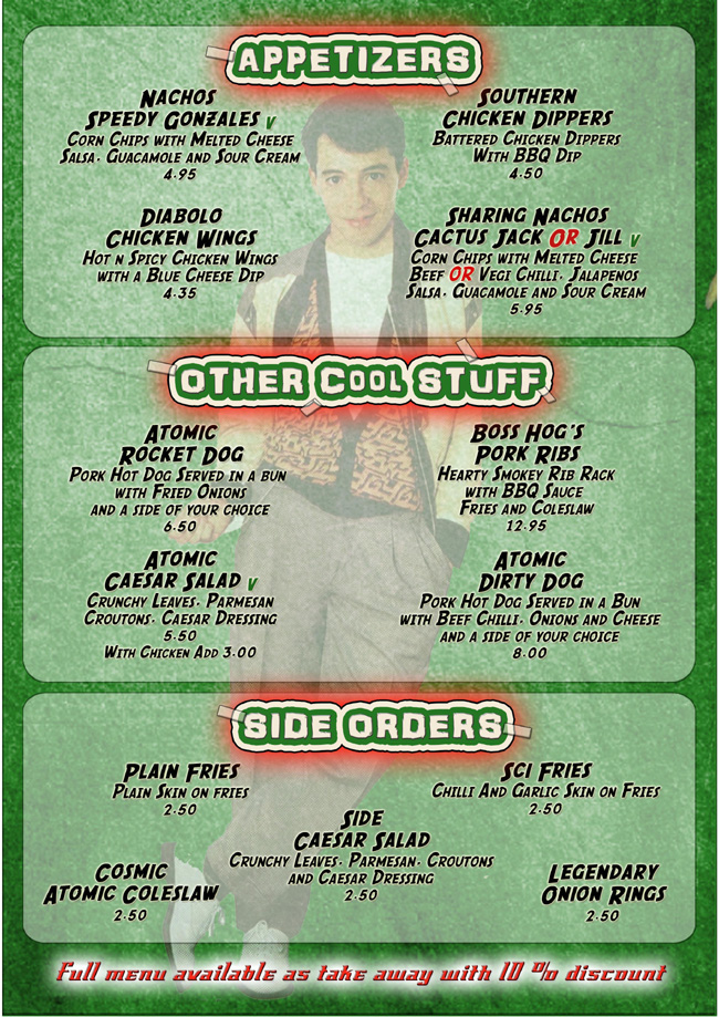 Atomic Burger Menu 2