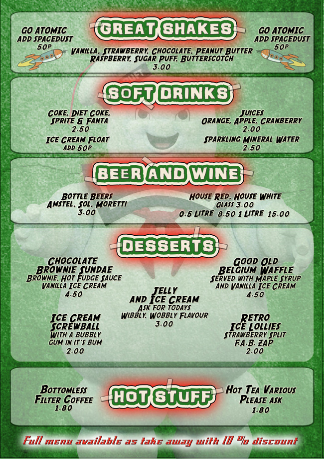 Atomic Burger Menu 4