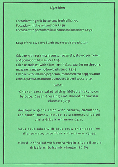 jpg image of Bleroni Caf� menu page 1