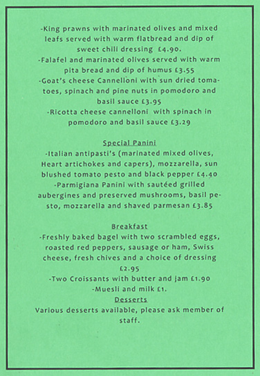 jpg image of Bleroni Caf� menu page 2