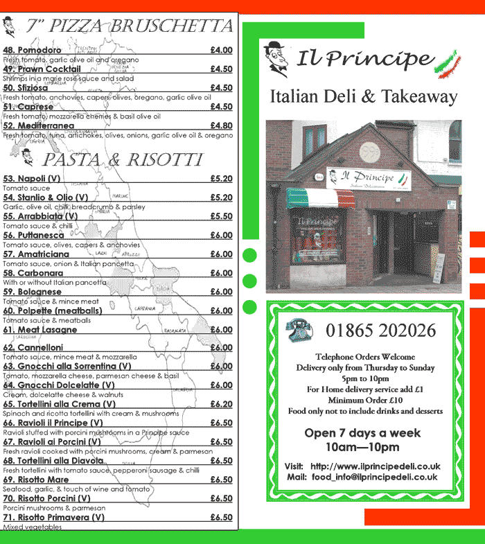 picture of Il Principe menu, page 3