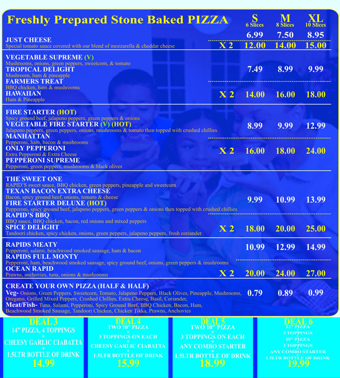 picture of Pizza Rapid menu, page 2