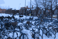 Oxford rail station cycle stand