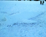 Snow sharks? That guy's a gonner; photographer Tom Merritt