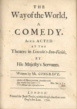 congreve essay of the way william world congreve essay of the way william world