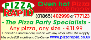 Daily Info, Oxford: Pizza Rapid - the Pizza Party Specialists!