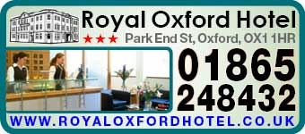 Central accommodation at Royal Oxford Hotel