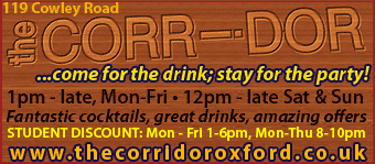 The Corridor, 119 Cowley Road, Oxford - come for a drink, stay for the party