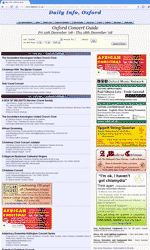 What the event pages look like