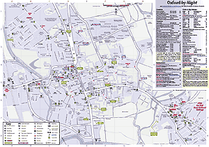 Oxford By Night Map