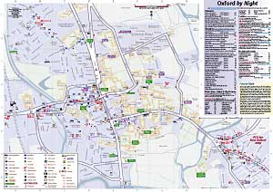 Oxford By Night Map