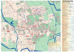 Central Oxford By Day Map
