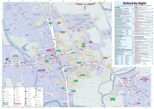 Oxford By Night Map