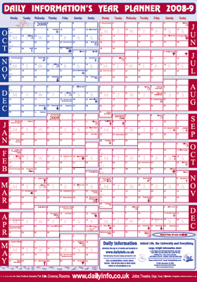Oxford Year Planner 2008-2009