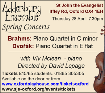 Adderbury Ensemble play Brahms and Dvorak