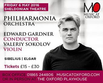Music at Oxford presents Philharmonia Orchestra, Friday 6th May at the Sheldonian Theatre