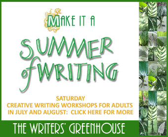 Summer of Writing - creative writing workshops for adults on Saturdays in July and August