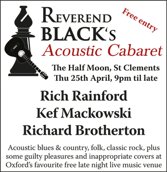 Reverend Black's Acoustic Cabaret: Rich Rainford, Kef Mackowski, Richard Brotherton