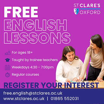 St Clare's offers Free English Lessons