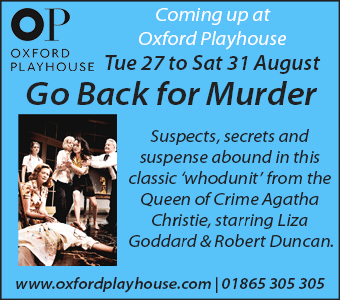 The Oxford Playhouse presents Agatha Christie's Go Back for Murder, 27 to 31 August