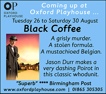 The Oxford Playhouse presents Black Coffee. Tue 26th - Sat 30th August
