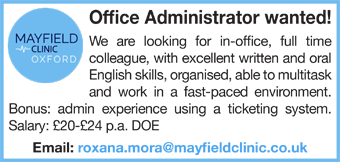 Mayfield Clinic seeks an Office Administrator